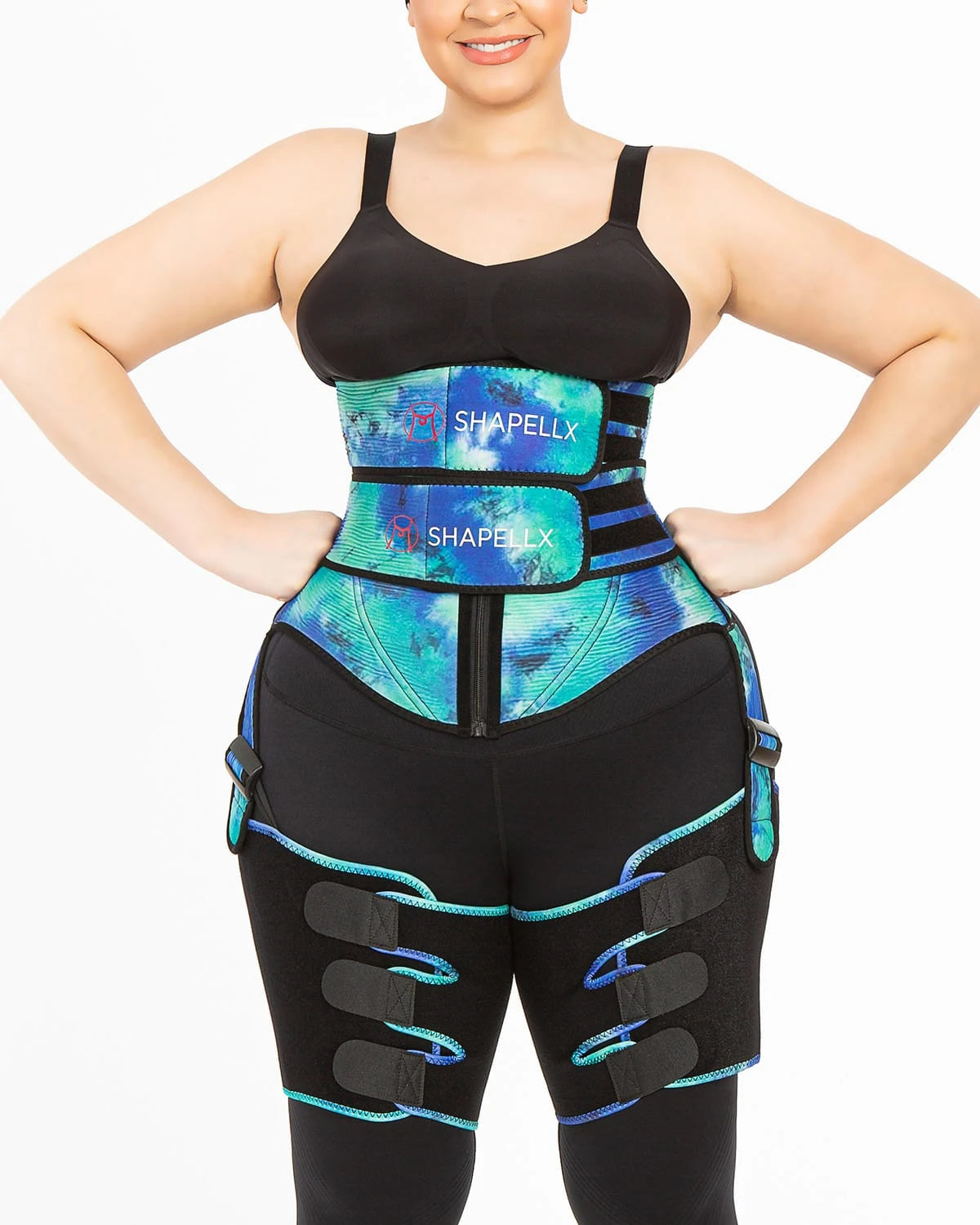 Weekend Savings Fiesta NeoSweat® 3 in 1 Tie Dye Waist and Thigh Trimmer Butt Lifter