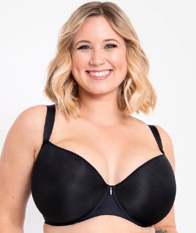 Extra Savings Curvy Kate Smoothie Spacer T-Shirt Plunge Bra - Black