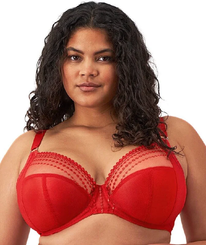 Can't Be Beat Elomi Matilda Underwired Plunge Bra - Haute Red
