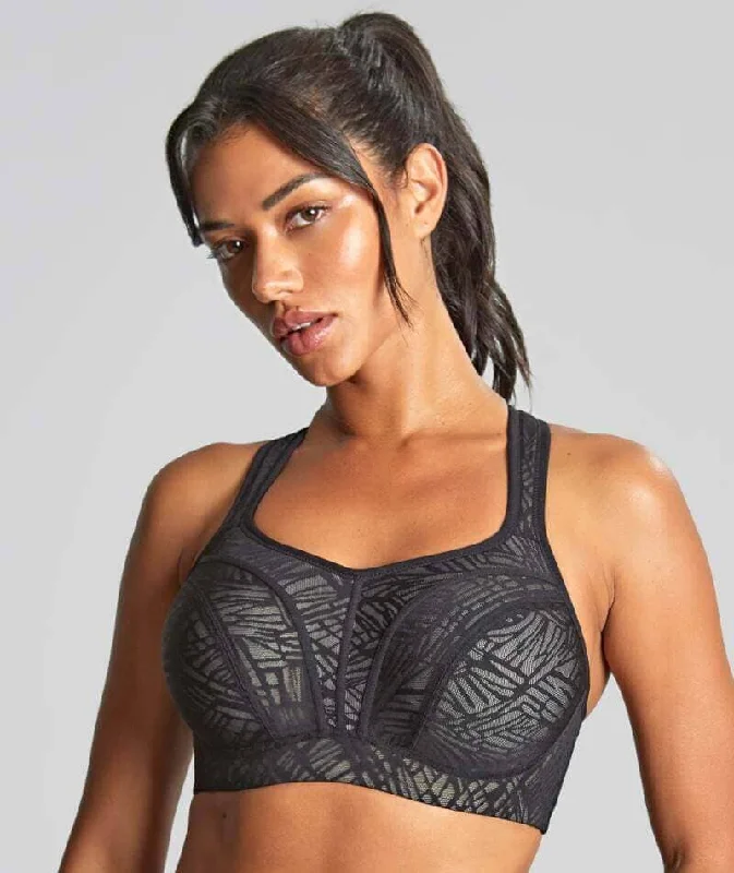 Unbeatable Deal Panache Sport Power Underwired Sports Bra - Black/Chalk