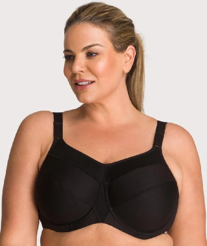Hot Deal Triumph Triaction Ultra Underwired Sports Bra - Black