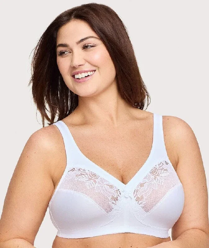 Best Bargains Glamorise Magiclift Minimizer Wire-Free Bra - White