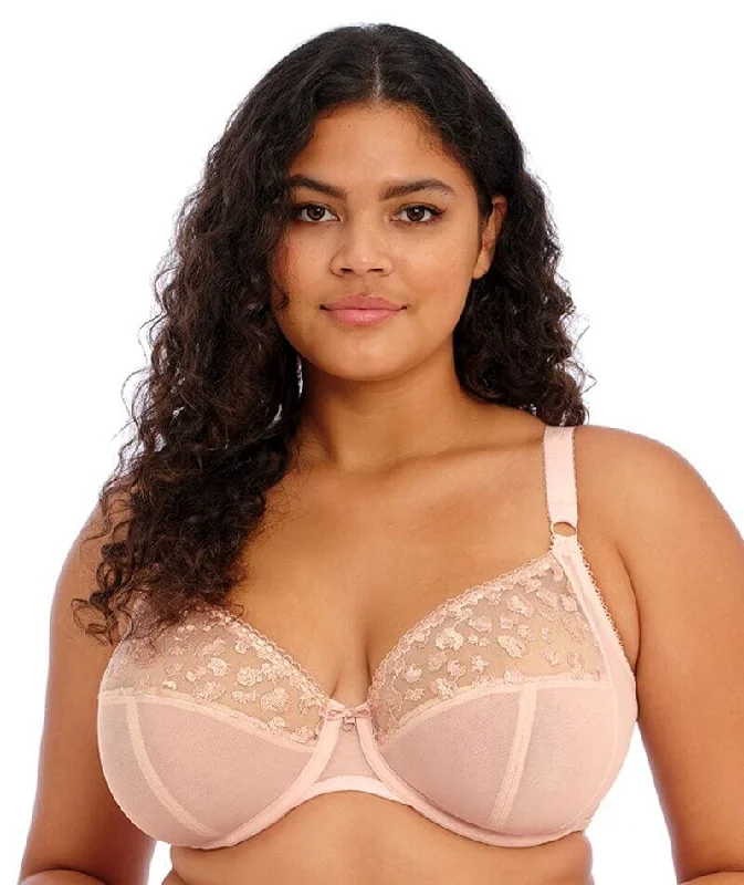 Final Markdown Elomi Namrah Underwired Bandless Plunge Bra - Pale Blush