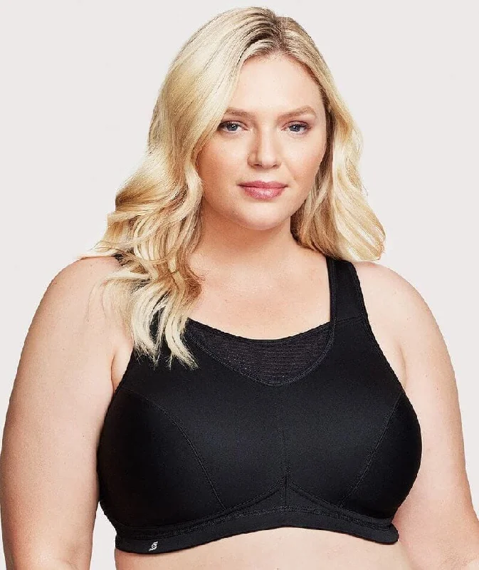Super Discount Glamorise No-Bounce Camisole Elite Wire-Free Sports Bra - Black