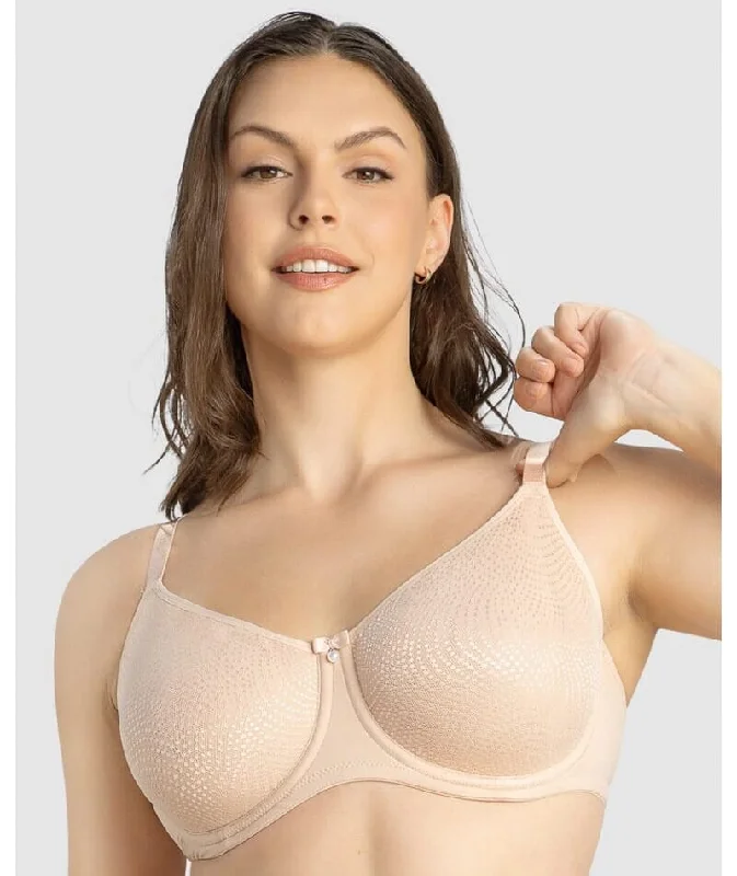 The Best Deal Parfait Pearl Underwire Seamless Minimizer Bra - Cameo Rose