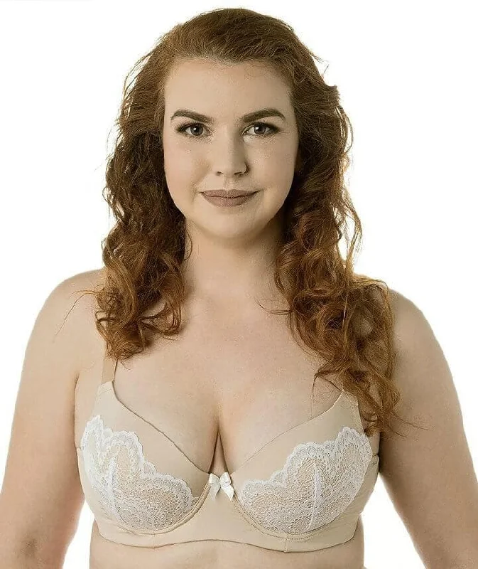 Weekend Deal Lady Emprezz Sandy Padded Shaping Bra - Beige