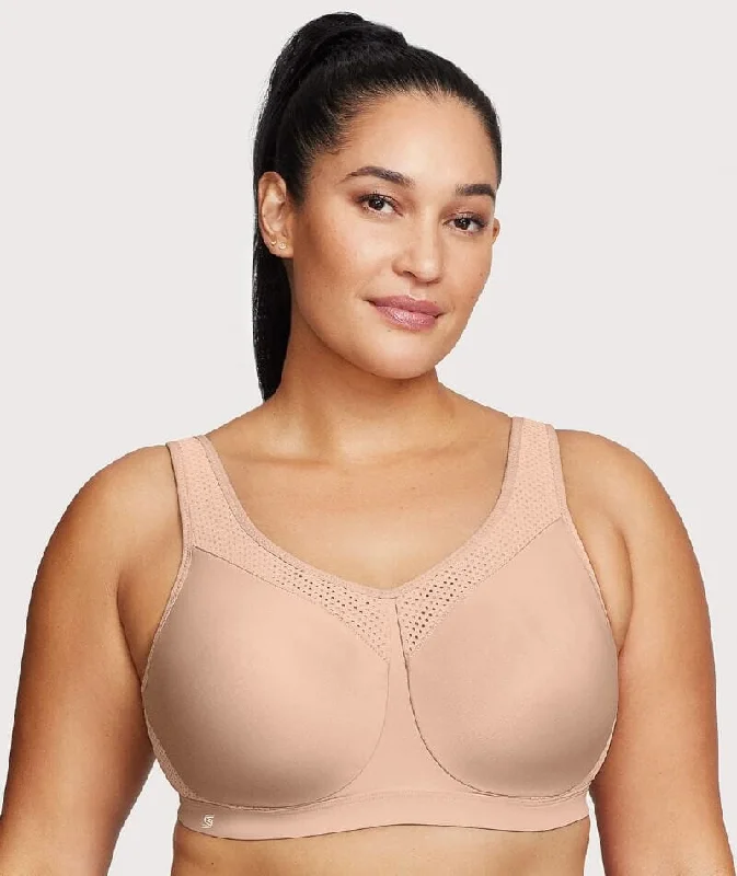 Bargain Prices Glamorise High Impact Underwire Sports Bra - Cafe