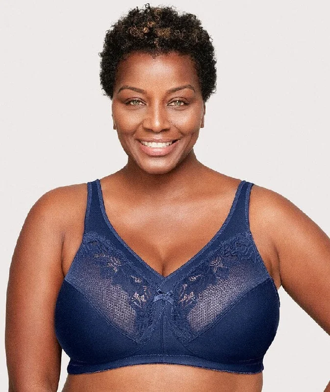 Anniversary Sale Glamorise Magiclift Minimizer Wire-Free Bra - Blue