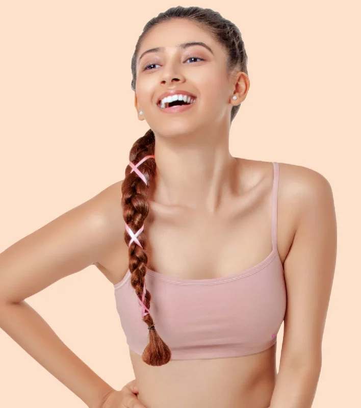 Don’t Miss Out Enamor BB02 Easy Fit Stretch Cotton Beginners Bra with Antimicrobial Finish and Slim Straps - Pearl Don’t Miss Out Enamor BB02 Easy Fit Stretch Cotton Beginners Bra with Antimicrobial Finish and Slim Straps - Pearl