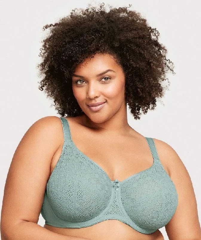 Lowest Price Glamorise Lace Comfort WonderWire Bra - Jade