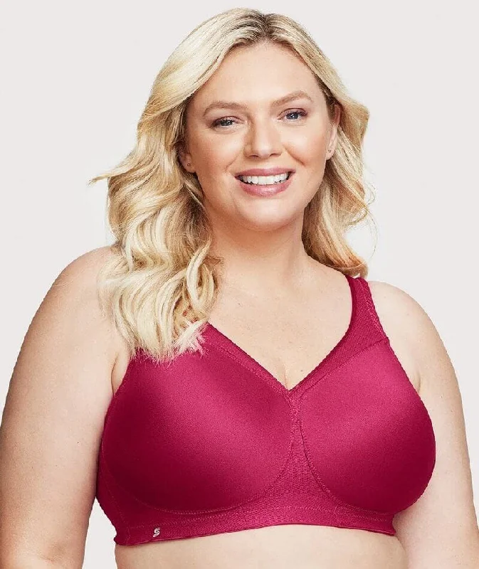 Major Deal Glamorise Magiclift Seamless Wire-Free Sports Bra - Ruby Red