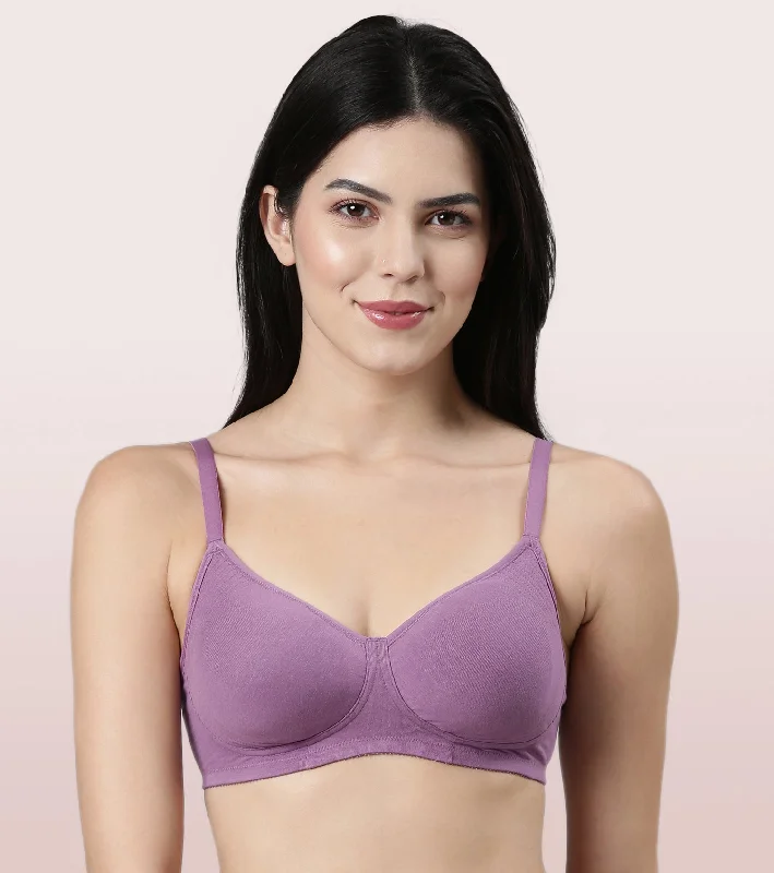 Closeout Sale Enamor Fab-Cool Stretch Cotton Everyday Bra for Women- High Coverage, Non Padded and Wirefree Closeout Sale Enamor Fab-Cool Stretch Cotton Everyday Bra for Women- High Coverage, Non Padded and Wirefree