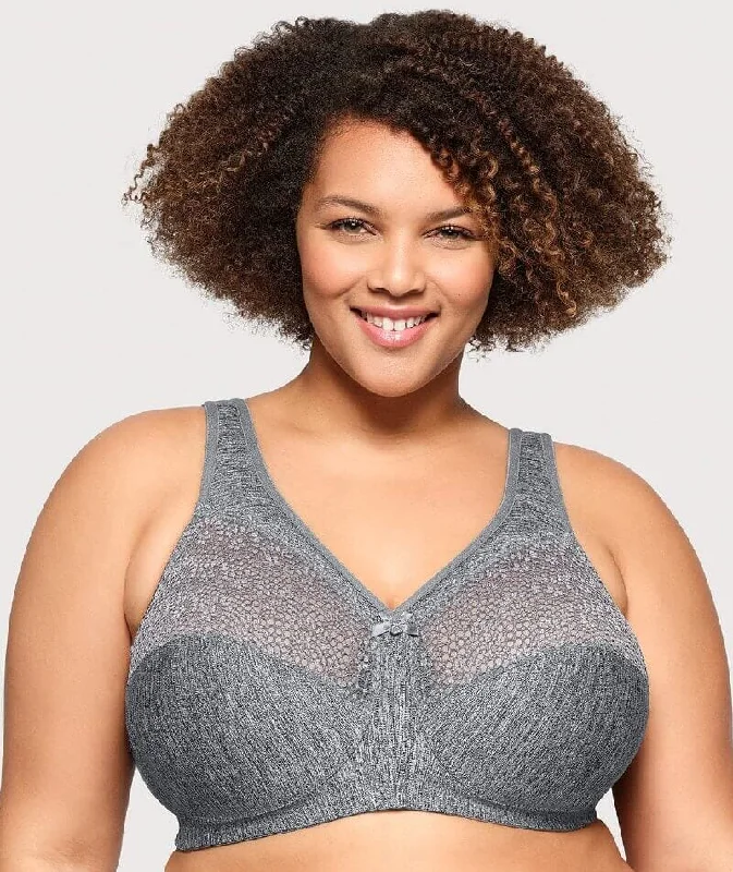 Extra Savings Glamorise Magiclift Moisture Control Wire-Free Bra - Gray