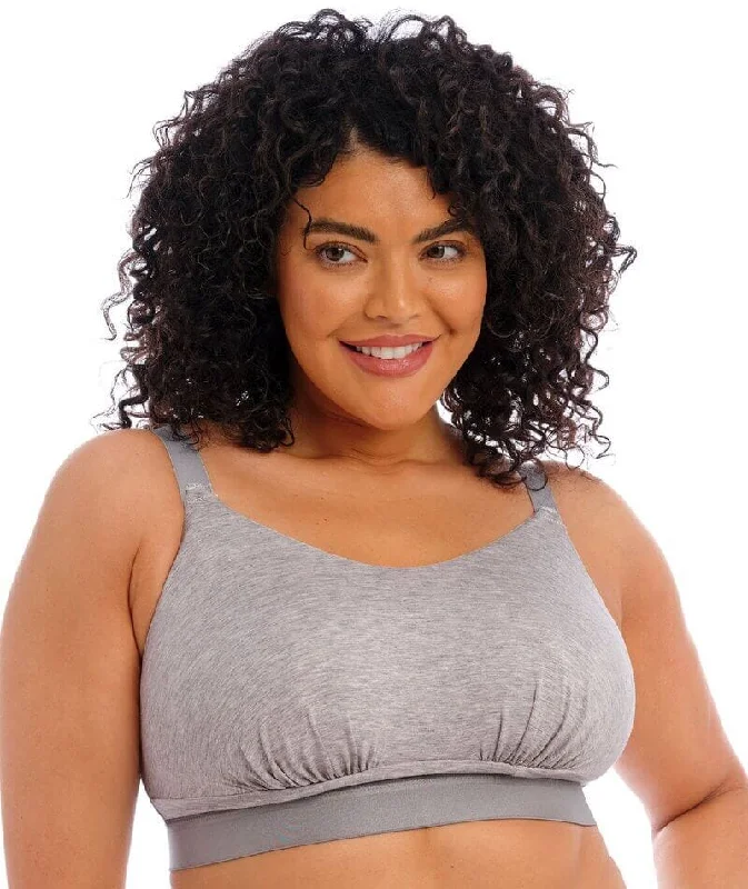 Major Savings Elomi Downtime Wire-Free Bralette - Grey Marl
