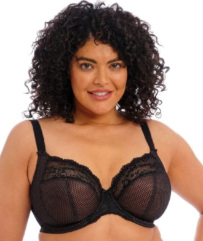 Super Deal Elomi Charley Underwire Stretch Plunge Bra - Black