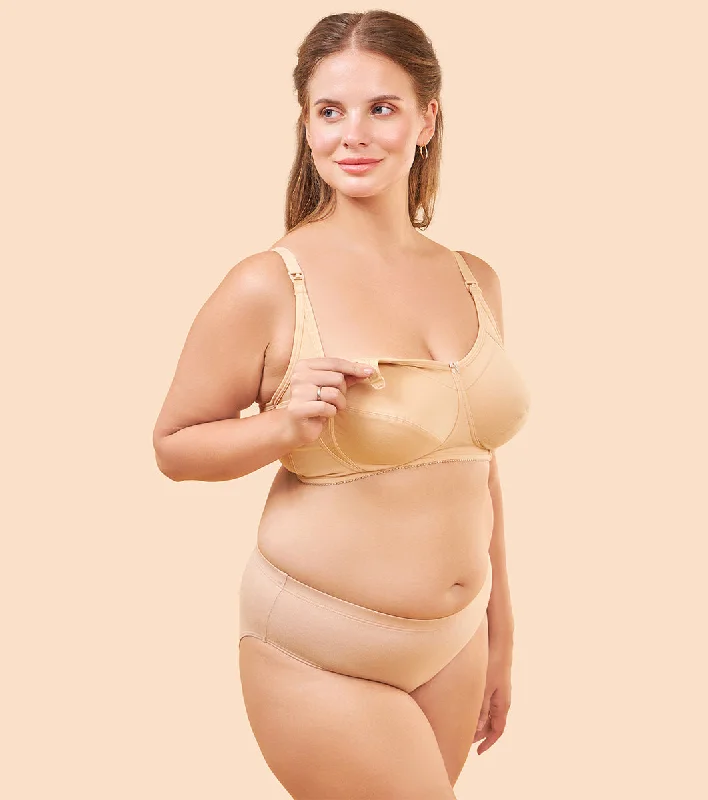 Doorbuster Deal Enamor Eco-Melange MT02 Sectioned Lift and Support Cotton Nursing Bra for Women- High Coverage, Non Padded and Wirefree - Capri Melange Doorbuster Deal Enamor Eco-Melange MT02 Sectioned Lift and Support Cotton Nursing Bra for Women- High Coverage, Non Padded and Wirefree - Capri Melange