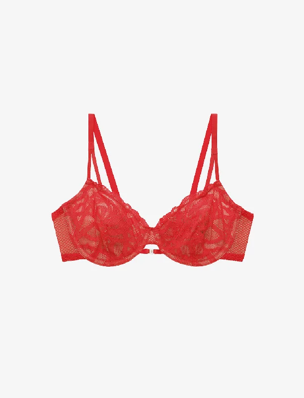 Mega Deal Rose Lace Unlined Demi Bra