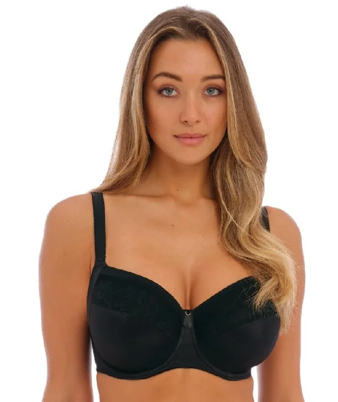 Extra Discount Fantasie Illusion Underwired Side Support Bra - Black