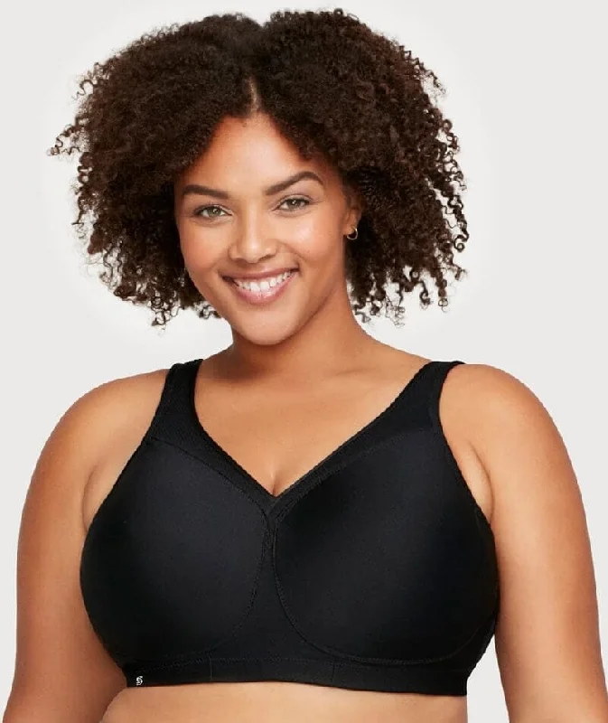 Loyalty Reward Glamorise Magiclift Seamless Wire-Free Sports Bra - Black