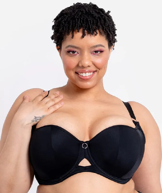 Unbeatable Prices Curvy Kate Boost Me Up Padded Balcony Bra - Black