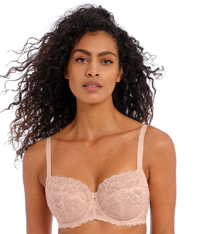 Midnight Madness Freya Offbeat Underwired Side Support Bra - Natural Beige