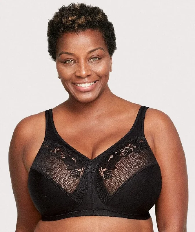 Stock Up and Save Glamorise Magiclift Minimizer Wire-Free Bra - Black