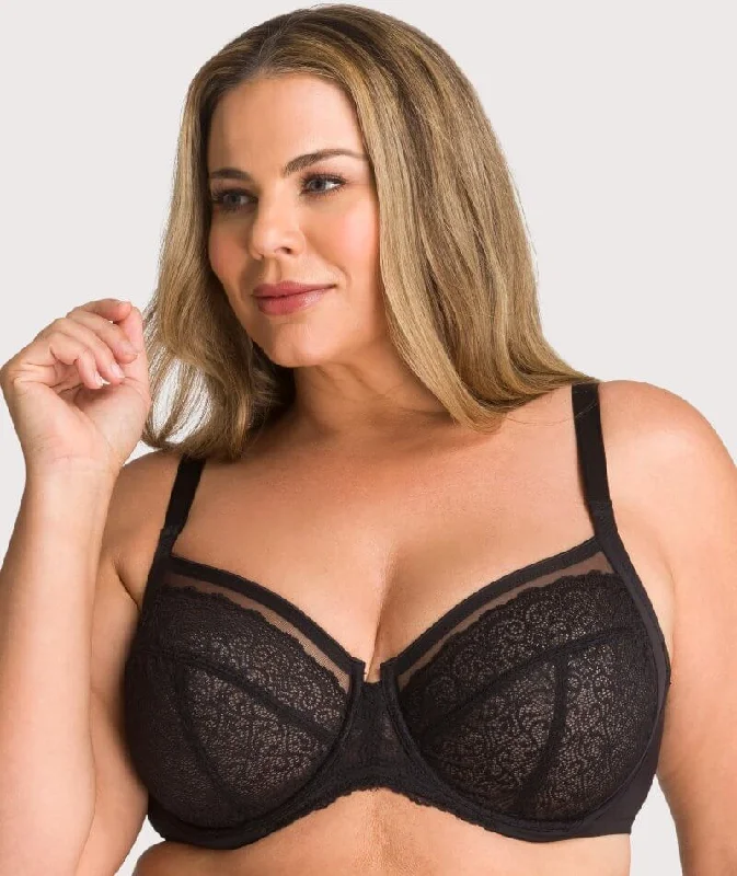Shop the Weekend Away Triumph Sheer Balconette Bra - Black