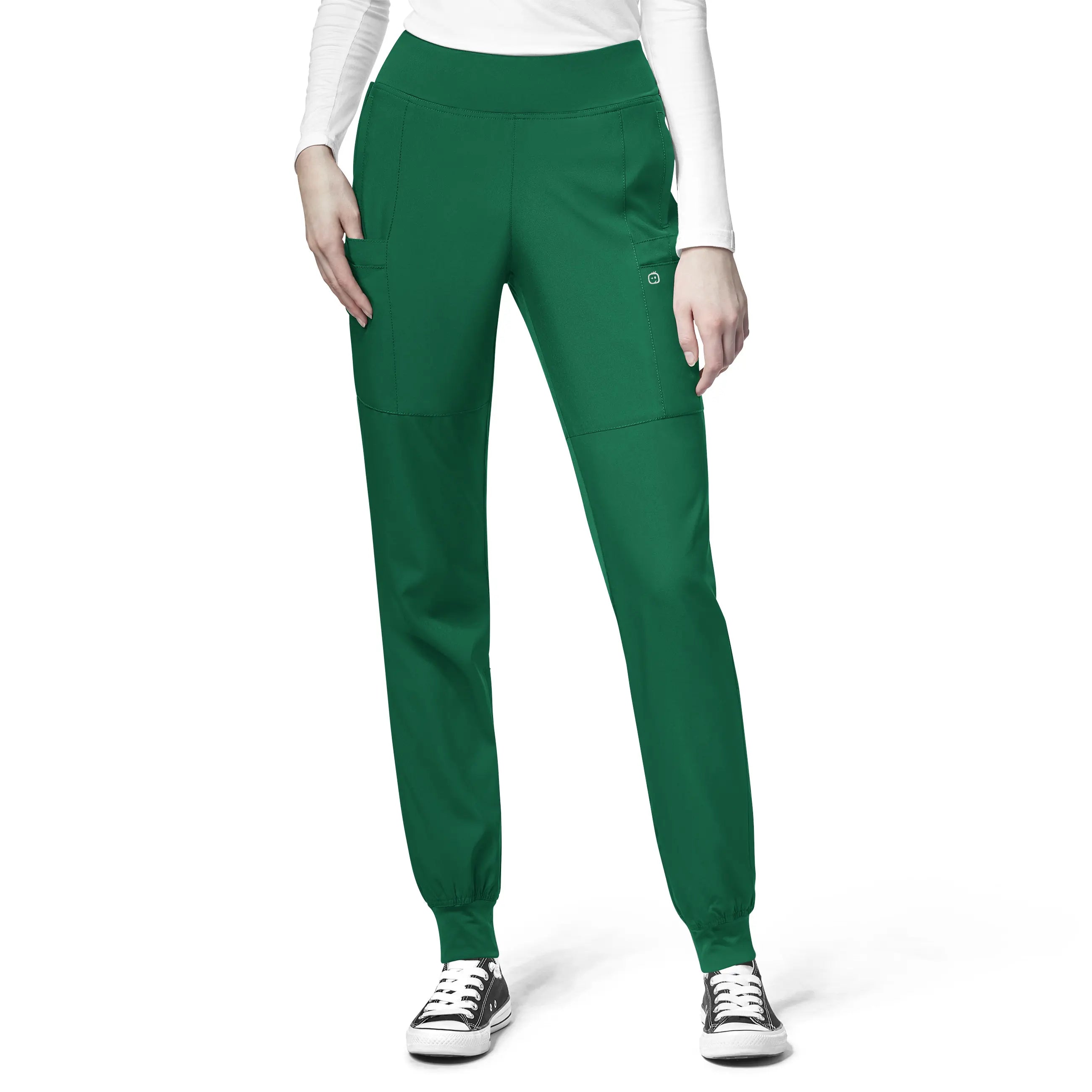 Weekend Discounts to Celebrate Wink Women's Comfort Waist Cargo Jogger Scrub Pant - Hunter Weekend Discounts to Celebrate Wink Women's Comfort Waist Cargo Jogger Scrub Pant - Hunter