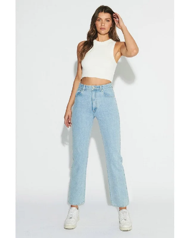 Weekend Deal A Venice Straight Denim Jean - Waterfalls Blue