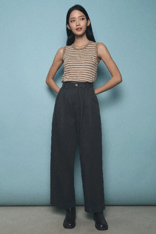 Overstock Sale Caleb Wide Leg Pants Grey