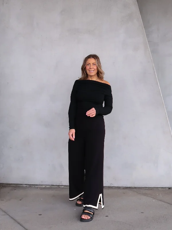 Weekend Specials to Grab Megan Knit Pants - Black