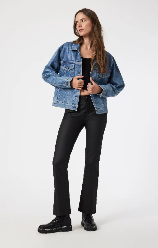 Don't Miss Out MARIA FLARE IN BLACK COATED