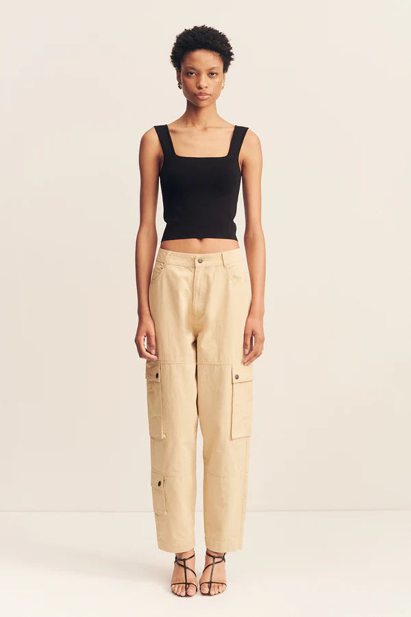 Final Clearance Ariana Cargo Tapered Pant - Sand
