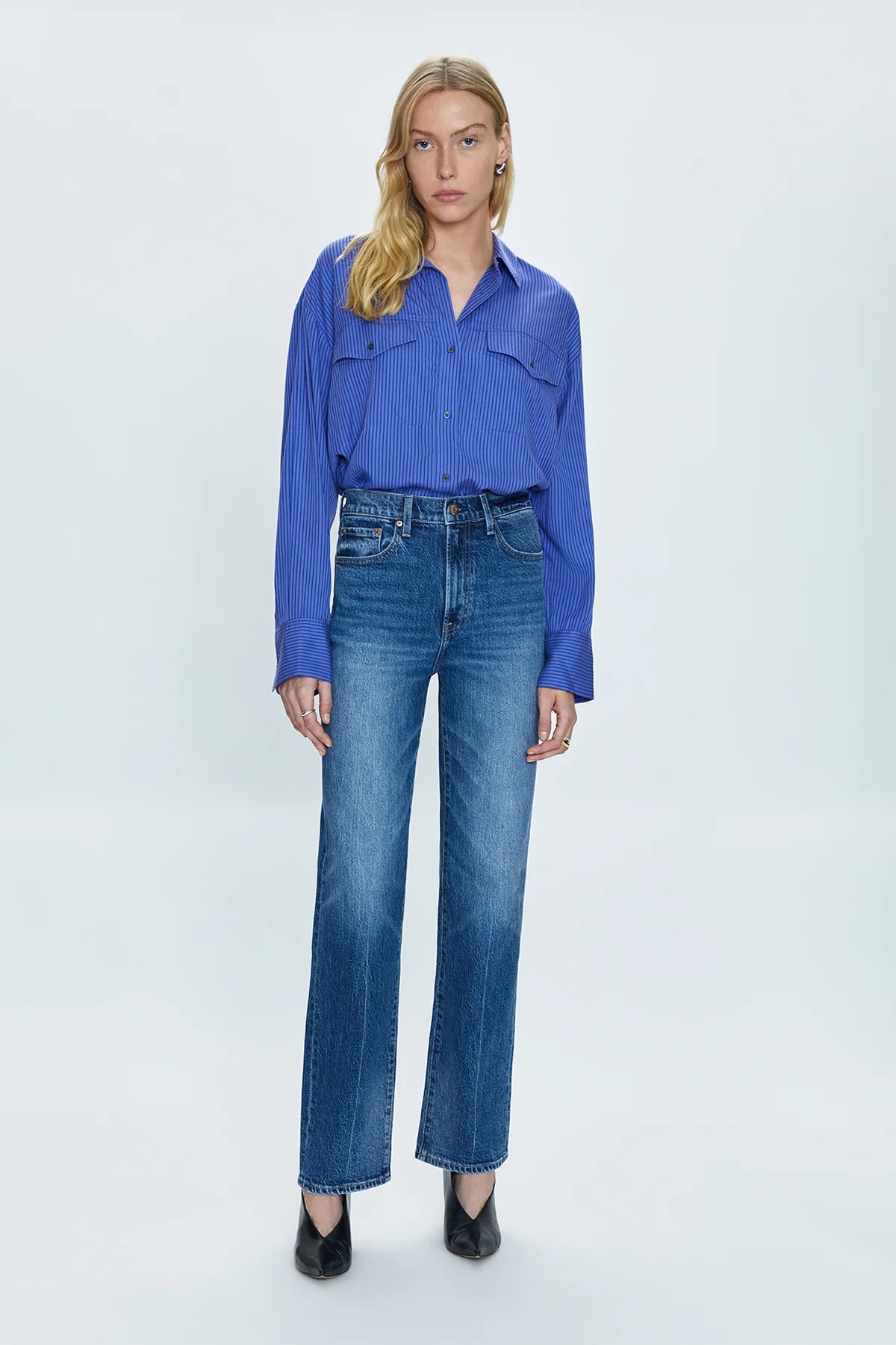 Act Now Cassie Super High Rise Straight Palladium
