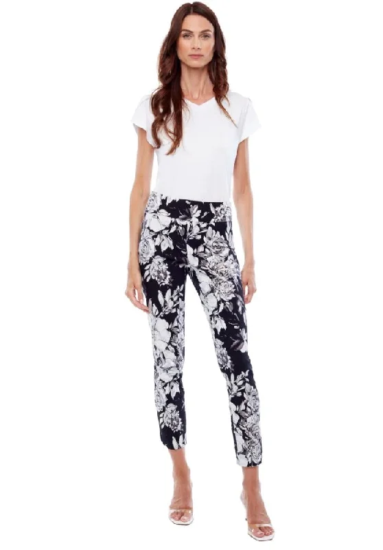 Epic Deals FLOWER PETAL SLIT SLIM PANT - 67756UP