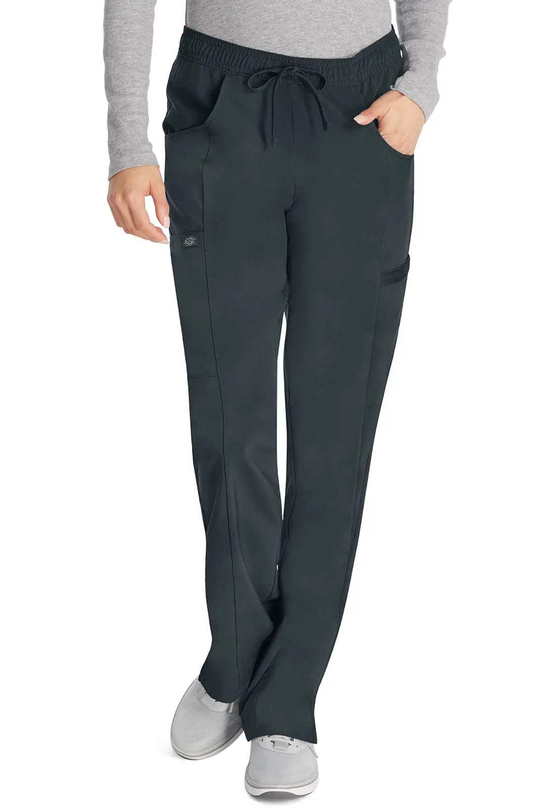 Low Price Dickies Mid Rise Straight Leg Drawstring Pant - Pewter
