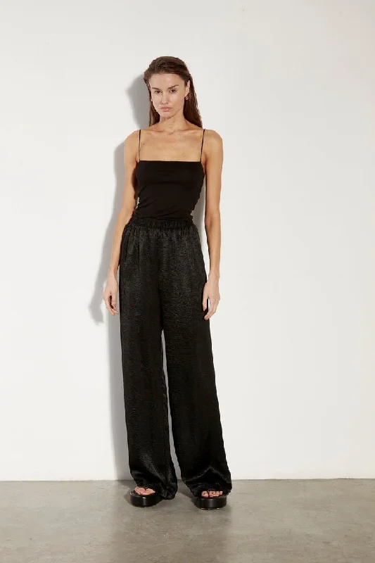 Can't Be Beat Enza Costa Satin Wide Leg Pant