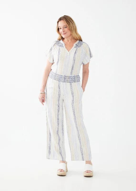 Weekend Deals That Please Pull-On Linen Blend Pants