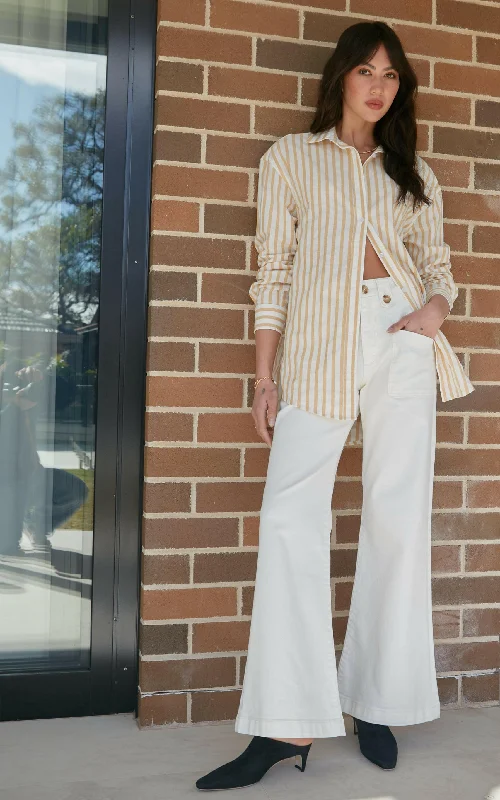 Weekend Offers That Shine Piper Ivory Wide Leg Trouser