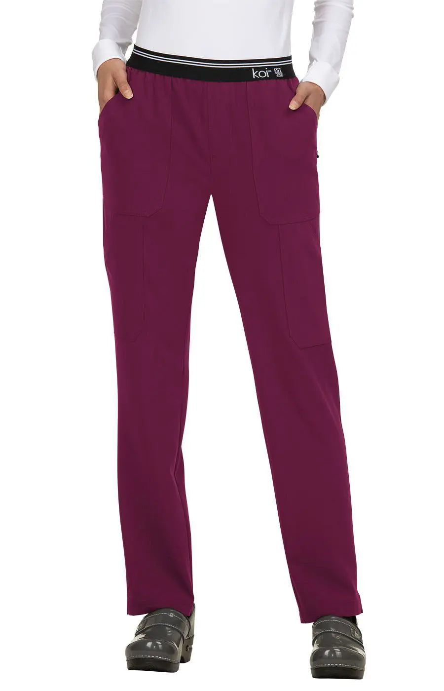 Massive Deals Koi Women's On The Run Scrub Pant - Wine