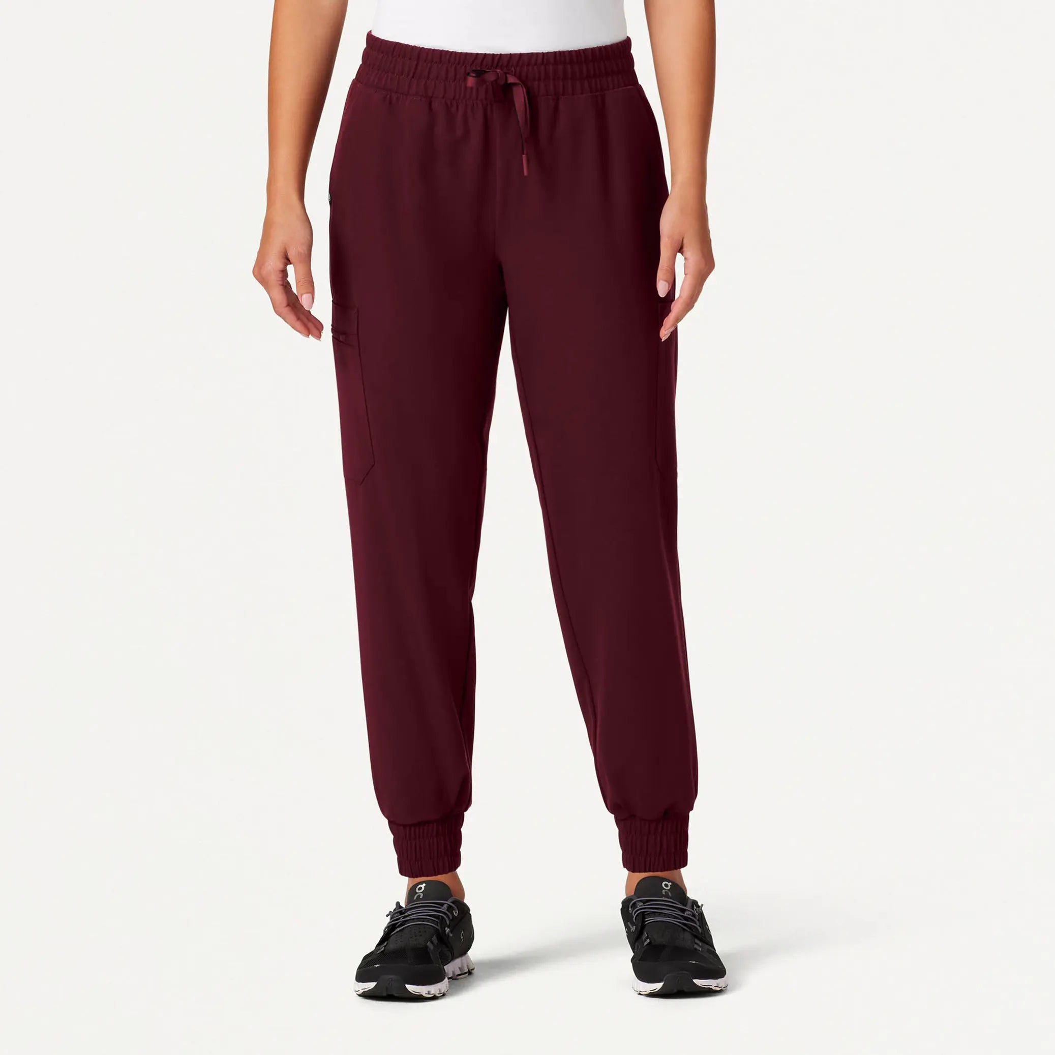 Weekend Specials to Enjoy Jaanuu Women's Neo Everyday Cargo Scrub Jogger - Burgundy