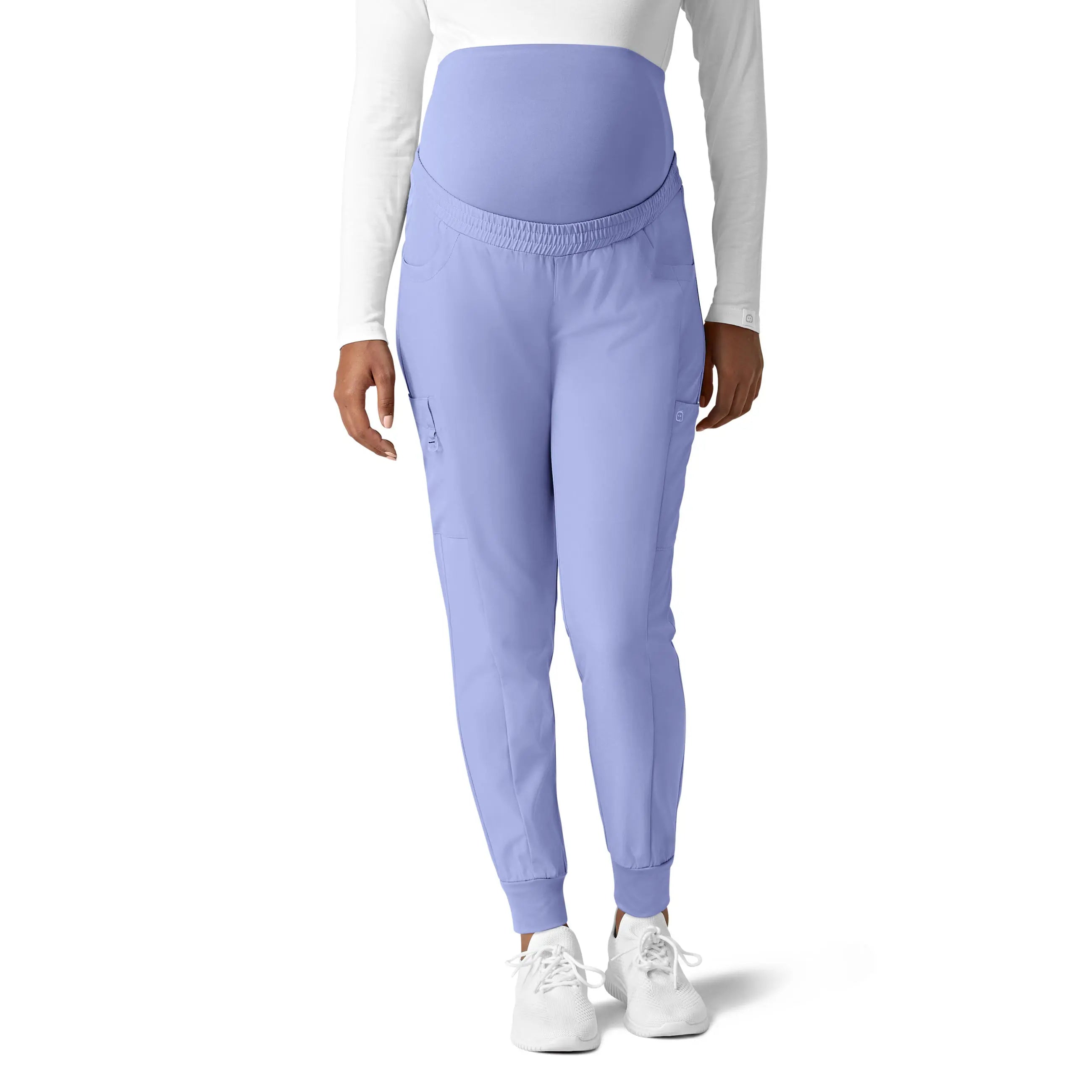 Weekend Offers That Shine Wink Maternity Jogger Scrub Pant - Ceil Blue