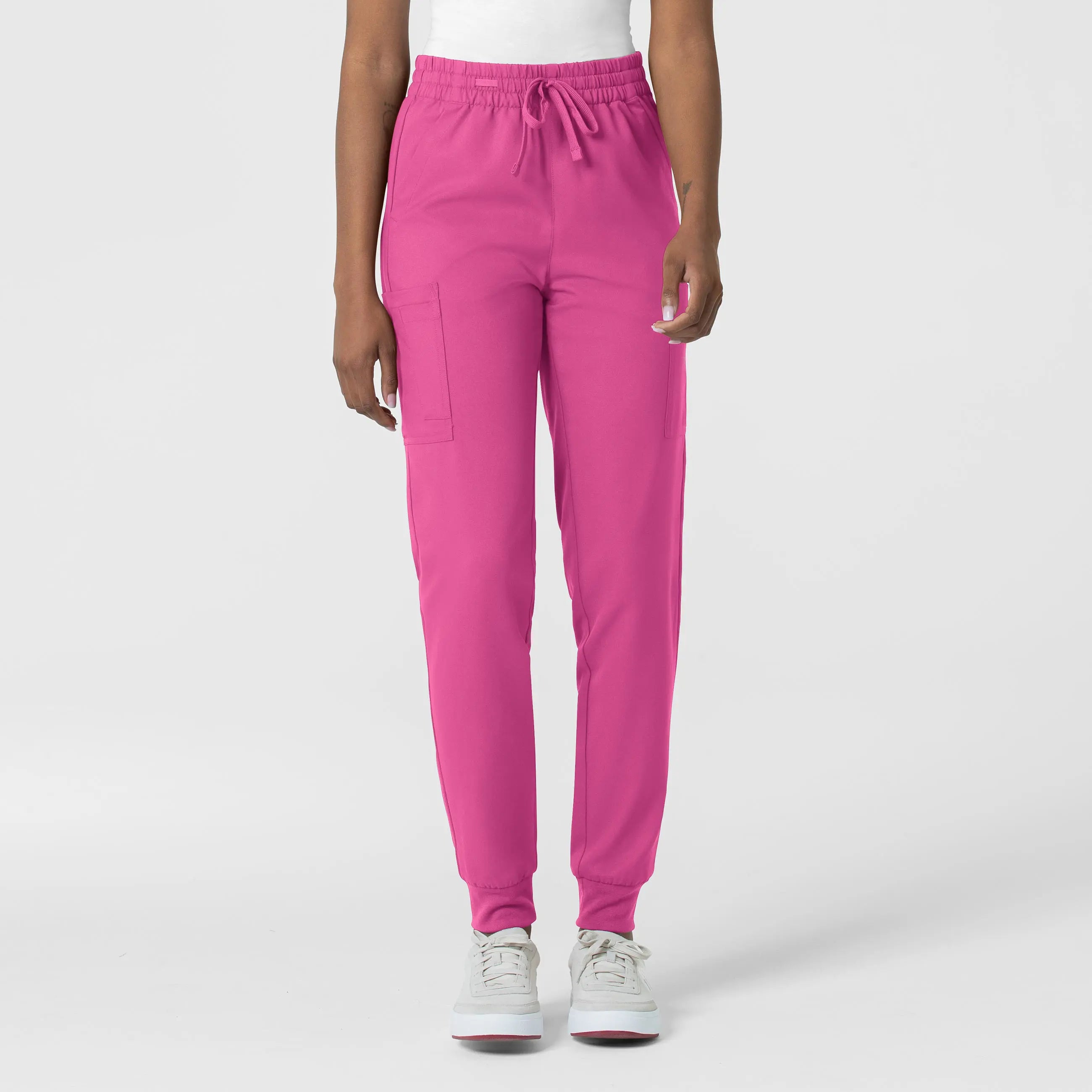 Clearance Sale Wink Women's Thrive Cargo Jogger Scrub Pant - Hot Pink