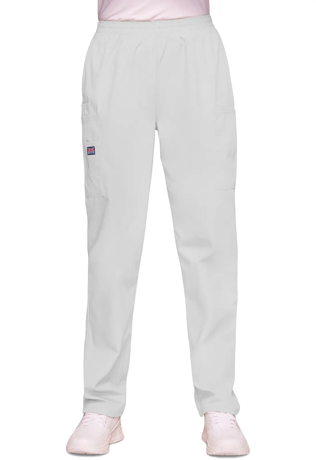 Steal Deal Cherokee Women's Pull-on Cargo Pant - White