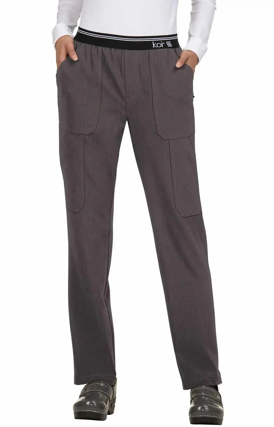 Limited Availability Koi Women's On The Run Scrub Pant - Heather Grey