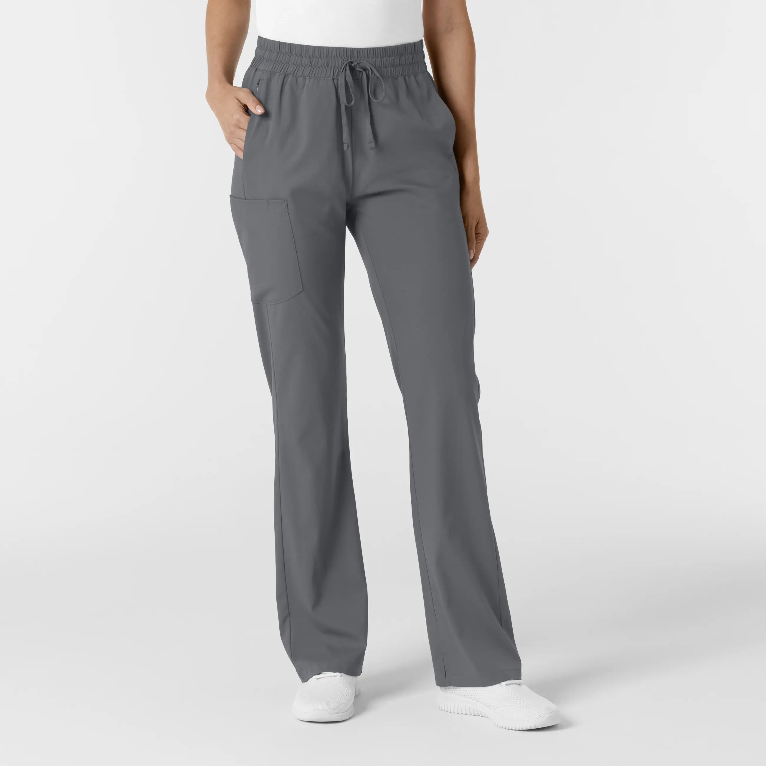 Savings Alert Wink Women's Bootcut Scrub Pant - Pewter