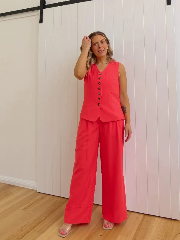 TIME-Limited Offer Carter Pants - Red