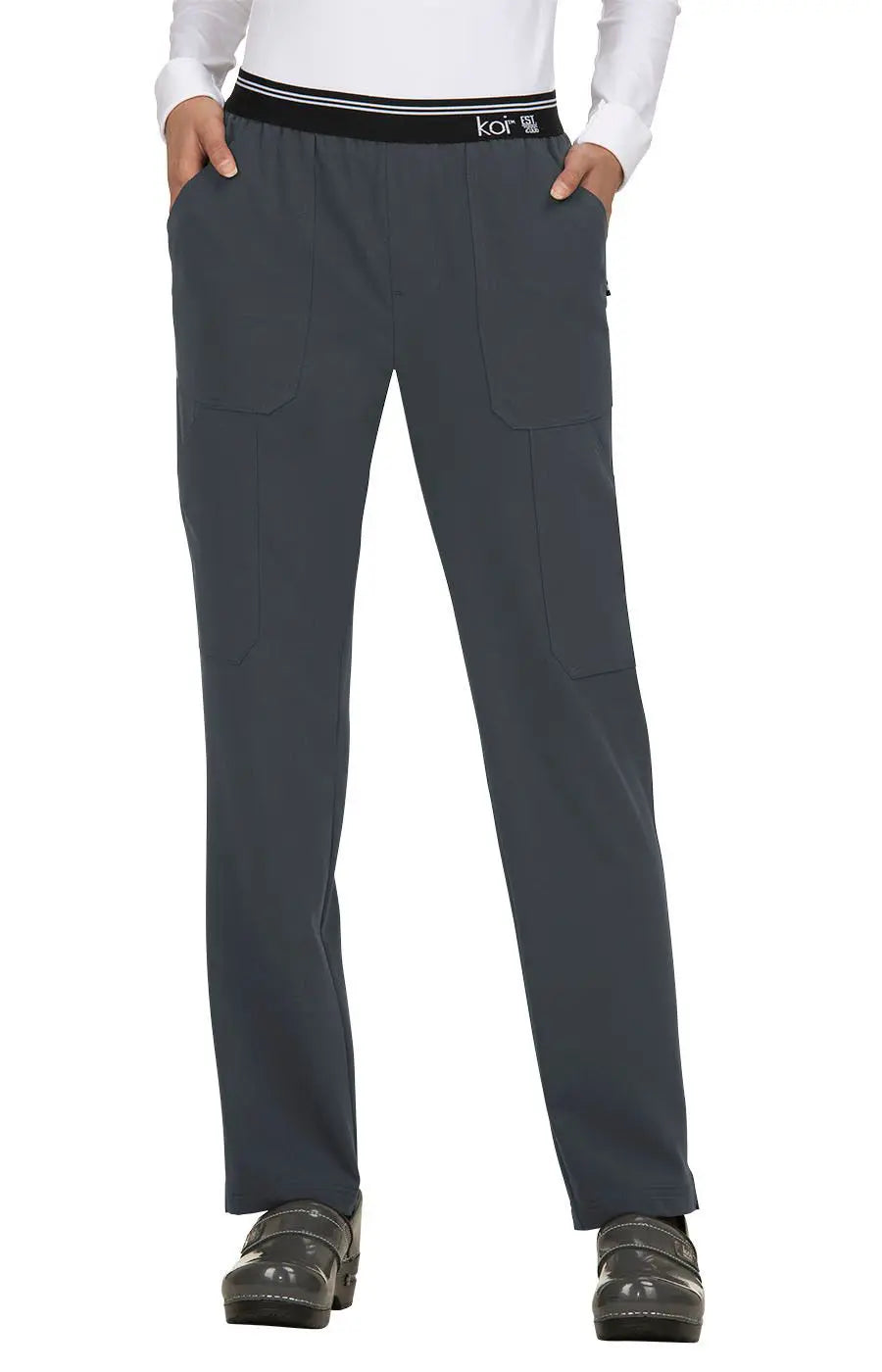 Final Clearance Koi Women's On The Run Scrub Pant - Charcoal