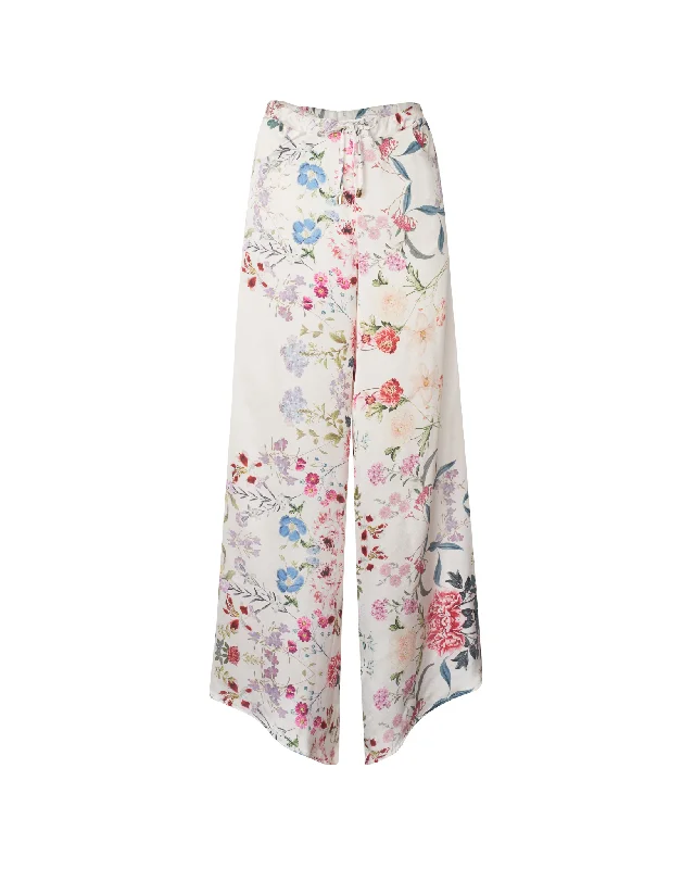 Weekend Deals That Sparkle Bloom White Floral Pants
