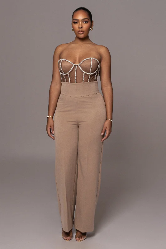 Weekend Deals That Dazzle Tan Novena Woven Pants